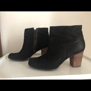 Black leather Cole Haan Cassidy Booties